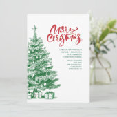 Joyful Minimalist Holiday  Bedankkaart (Staand voorkant)