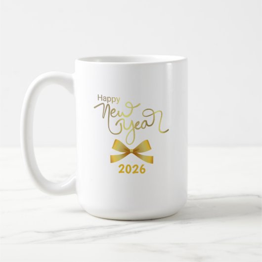 Joyful Minimalist Holiday Gold Text Mug Koffiemok (Links)