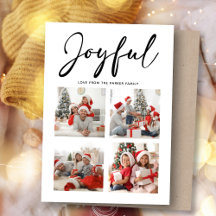 Joyful minimalist | Kerstfotocollage Vier