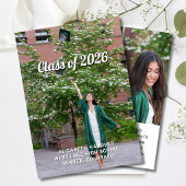 Joyful Modern 4 Photo Graduation Kaart