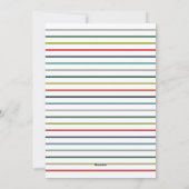 Joyful Modern Colorful Red Photo Collage Feestdagenkaart (Achterkant)