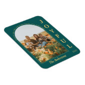 Joyful Modern Minimalist Elegant Arch Foto Groen Magneet (Rechterzijde)