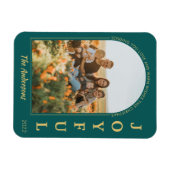 Joyful Modern Minimalist Elegant Arch Foto Groen Magneet (Horizontaal)