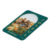 Joyful Modern Minimalist Elegant Arch Foto Groen Magneet (Linkerzijde)