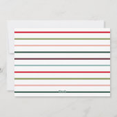 Joyful Modern Rainbow Lettering Foto Feestdagenkaart (Achterkant)