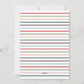 Joyful Modern Rainbow Lettering Foto Feestdagenkaart (Achterkant)