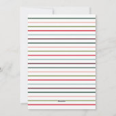 Joyful Modern Rainbow Lettering Photo Collage Feestdagenkaart (Achterkant)