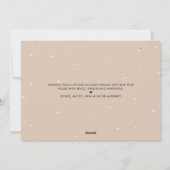 JOYFUL Modern Script Boho Greenery Burgundy Beige Feestdagenkaart (Achterkant)