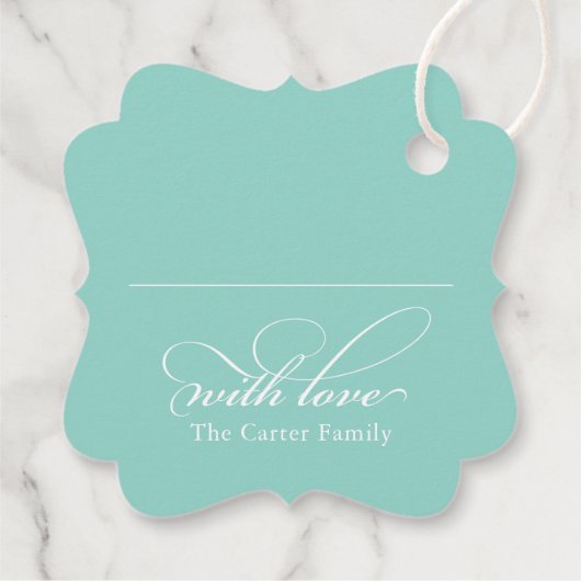 JOYFUL moderne minimale elegante fijne serif kleur Bedankjes Labels (Achterkant)