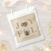 Joyful | Moderne, minimalistische beige Arch 2 fot Bedankzakje (Geknipt)