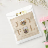 Joyful | Moderne, minimalistische beige Arch 2 fot Bedankzakje (Gezegeld)