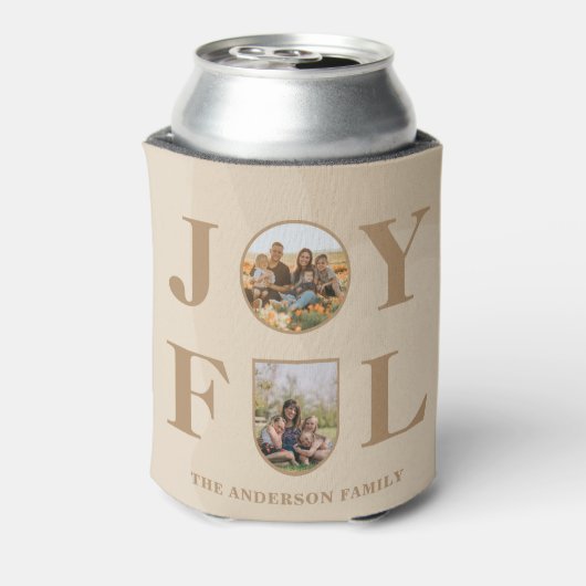 Joyful | Moderne, minimalistische beige Arch 2 fot Blikjeskoeler (Blikje Achterkant)