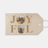 Joyful | Moderne, minimalistische beige Arch 2 fot Cadeaulabel (Voorkant (Horizontaal))