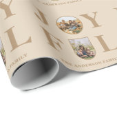 Joyful | Moderne, minimalistische beige Arch 2 fot Cadeaupapier (Rol Hoek)