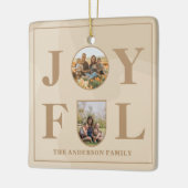 Joyful | Moderne, minimalistische beige Arch 2 fot Keramisch Ornament (Links)