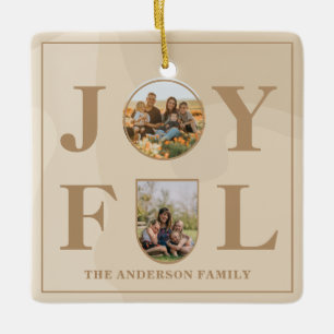 Joyful   Moderne, minimalistische beige Arch 2 fot Keramisch Ornament