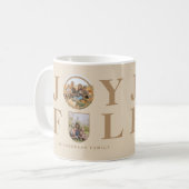 Joyful | Moderne, minimalistische beige Arch 2 fot Koffiemok (Voorkant links)