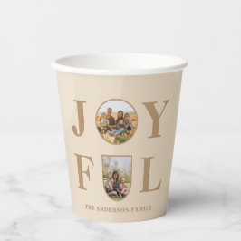 Joyful | Moderne, minimalistische beige Arch 2 fot Papieren Bekers