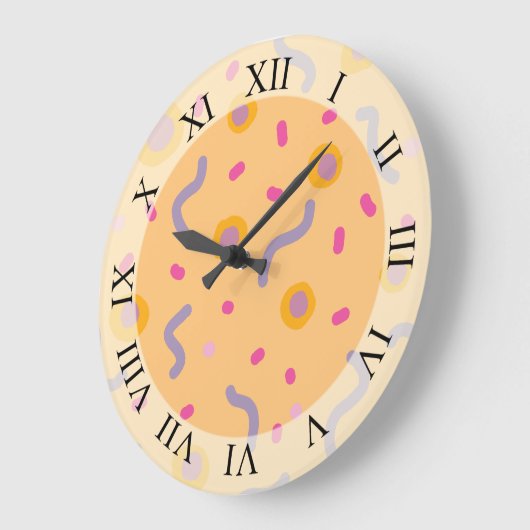 Joyful Moment Abstracte Art Grote Klok (Hoek)