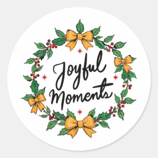 Joyful moments ronde sticker