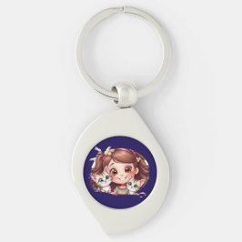 Joyful Moments with My Kitties Sleutelhanger