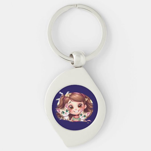 Joyful Moments with My Kitties Sleutelhanger (Voorkant)