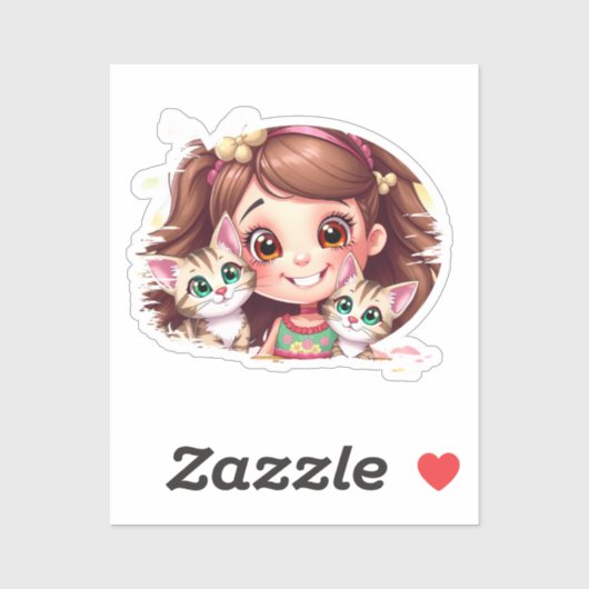 Joyful Moments with My Kitties Sticker (Vel)