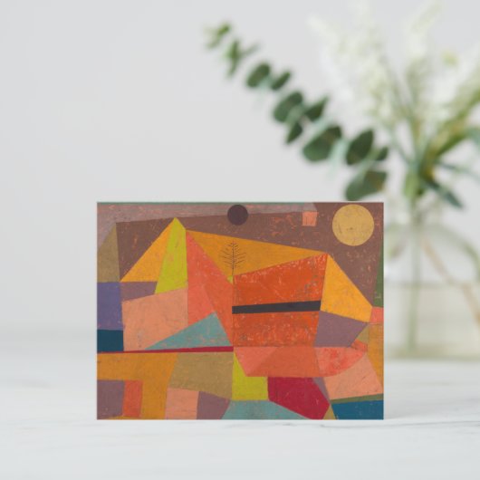 Joyful Mountain Landscape van Paul Klee Briefkaart (Staand voorkant)