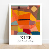 Joyful Mountain Landscape van Paul Klee Poster