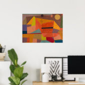 Joyful Mountain Landscape van Paul Klee Poster (Thuiskantoor)