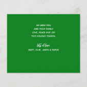 JOYFUL Multi Photo Budget Green Holiday Cards (Achterkant)