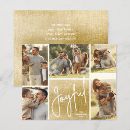 JOYFUL Multi Photo Gold Budget Holidards