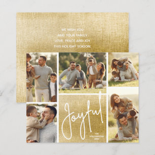 JOYFUL Multi Photo Gold Budget Holidards