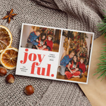 Joyful Multi Photo Red