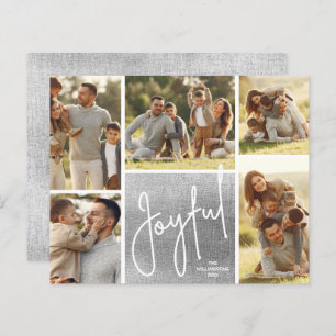 JOYFUL Multi Photo Silver Budget Holidards
