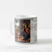 Joyful Mysteries of the Rosary #1: Annunciation Koffiemok (Voorkant links)