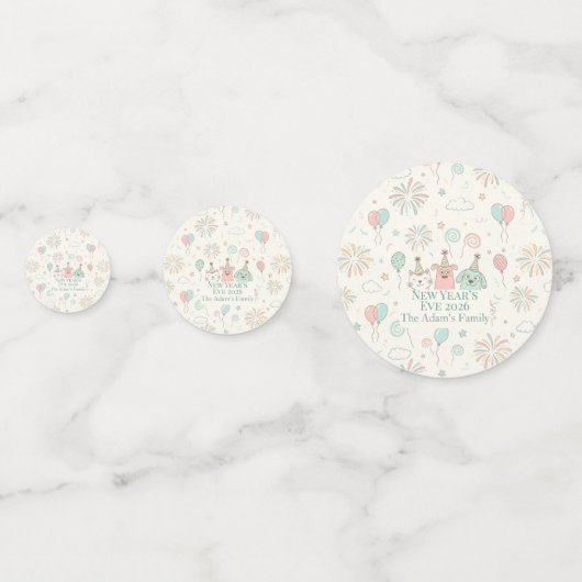 Joyful New Year’s Eve Party 2026  Confetti (Voorkanten)