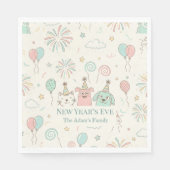 Joyful New Year’s Eve Party 2026  Servet (Voorkant)