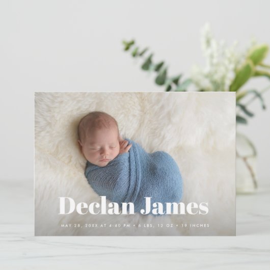 Joyful News | Aankondiging van de geboorte van een (Staand voorkant)