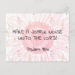  Joyful Noise 2 Psalm 98:4 Christian Scripture Briefkaart