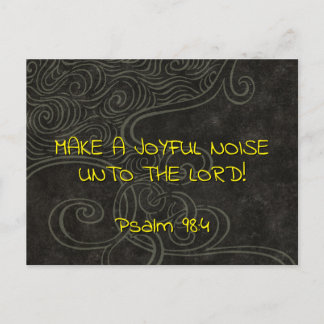  Joyful Noise 3 Psalm 98:4 Christian Scripture Briefkaart