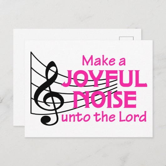 Joyful Noise Briefkaart (Voorkant / Achterkant)