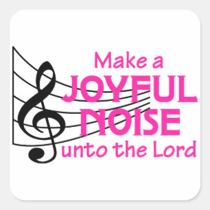 Joyful Noise Vierkante Sticker