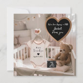 Joyful Nursery onthult zwangerschapsaankondiging Feestdagenkaart (Voorkant)