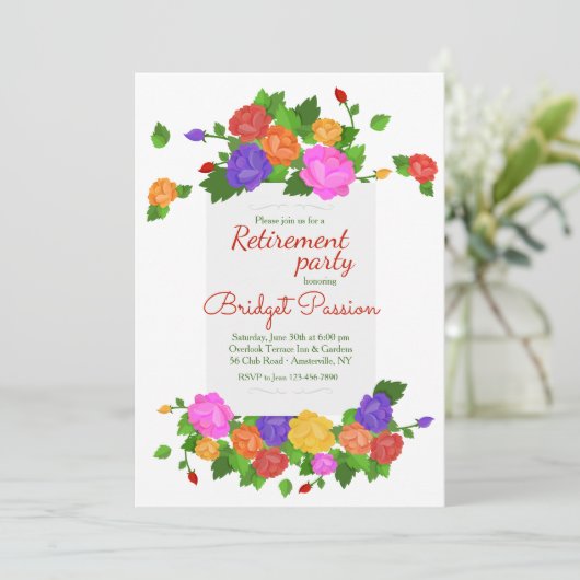 Joyful Occasion Invitation Kaart (Staand voorkant)