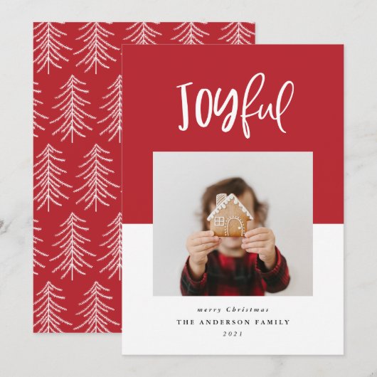 Joyful one photoscripttekst moderne vakantie (Voorkant / Achterkant)