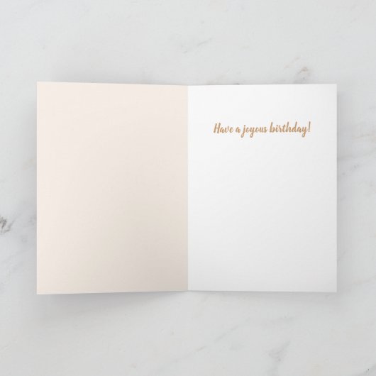 Joyful Oriole Birthday Kaart (Binnen)