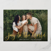 Joyful Overlay-foto Folie Feestdagenkaart (Voorkant)