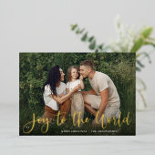 Joyful Overlay-foto Folie Feestdagenkaart (Staand Voorkant)