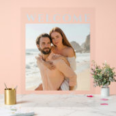 Joyful Pastel Beach Photo Acryl Bord (Huwelijk)